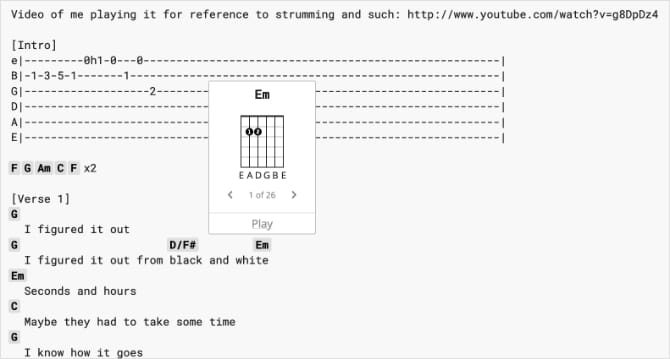 صورة لـ أفضل المواقع للعثور على أوتار الغيتار لعزف الأغاني الشائعة | Ultimate_Guitar_website_with_You_and_I_Guitar_Chords-nE0jzIfs-DzTechs
