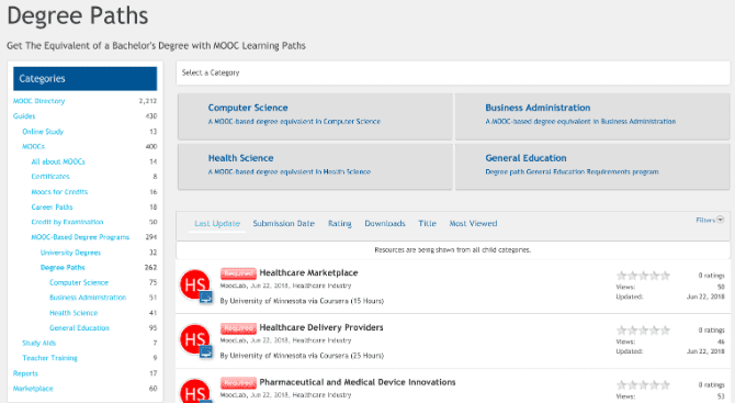 صورة لـ أفضل مواقع الويب للبحث والعثور على أفضل دورة تدريبية مكثفة على الإنترنت (MOOC) مناسبة لك | search_best_moocs_online_courses_mooclab_degree_paths-ww6BmIfs-DzTechs