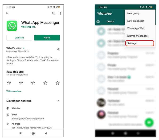 صورة لـ كيفية تمكين الوضع المظلم على WhatsApp لنظام Android و iOS | 1_3-W8mo7Ofs-DzTechs