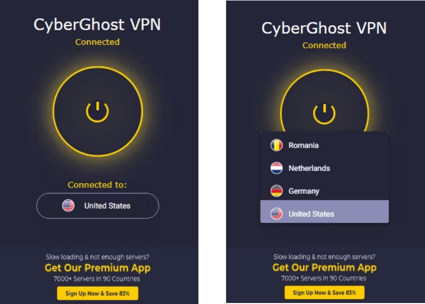 صورة لـ أفضل إضافات VPN المجانية لـ Google Chrome | 2.-CyberGhost-min