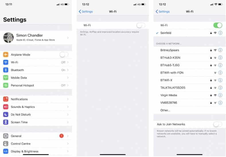 صورة لـ الـ iPhone لم يتمكن من النسخ الاحتياطي إلى iCloud؟ إصلاحات لتجربتها | 2._Check_Wifi-syqSjJfs-DzTechs