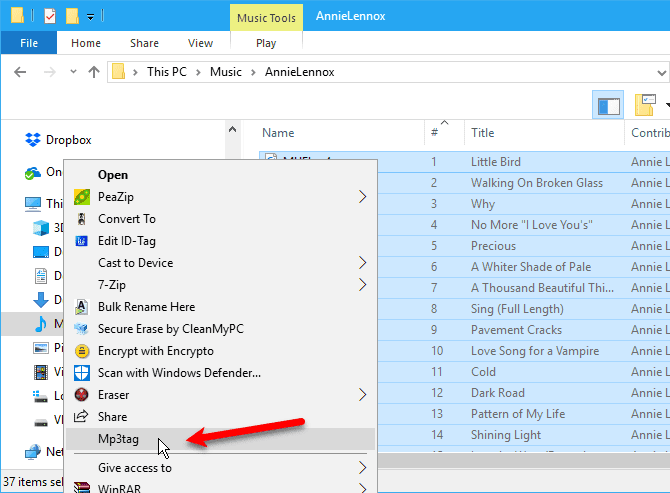 صورة لـ كيفية نقل الموسيقى من iPod قديم إلى الكمبيوتر أو الـ iPhone | 21_Select_Mp3tag-JMxWcJfs-DzTechs