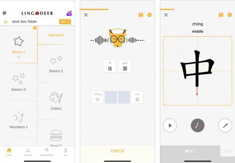 صورة لـ أفضل تطبيقات الهاتف لتعلم لغة الماندراين الصينية لـ Android و iOS | 3._LingoDeer-BxXfLJfs-DzTechs