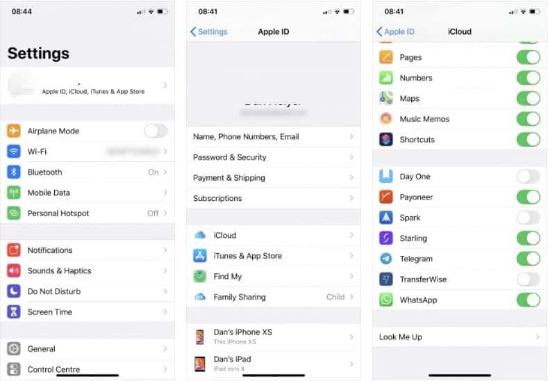 صورة لـ مشاكل iCloud الشائعة (وكيفية إصلاحها على iPhone أو iPad) | 3._Third_Party_Apps_Don25E225802599t_Save_to_iCloud-PFhmeJfs-DzTechs