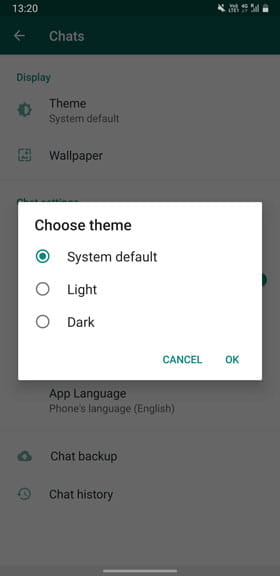 صورة لـ كيفية تمكين الوضع المظلم على WhatsApp لنظام Android و iOS | 4-W8mo7Ofs-DzTechs