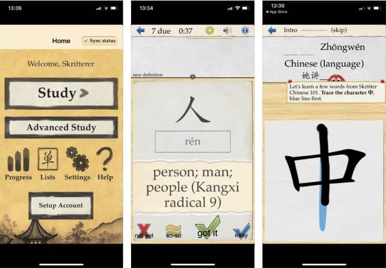 صورة لـ أفضل تطبيقات الهاتف لتعلم لغة الماندراين الصينية لـ Android و iOS | 5._Skritter_Chinese-ZEXfLJfs-DzTechs