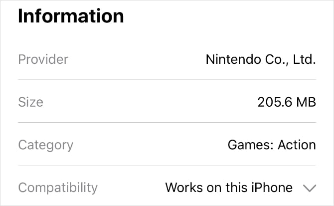 صورة لـ لم تتمكن من تنزيل التطبيقات على الـ iPhone الخاص بك؟ أفضل الحلول لتجربتها | App_Store_Information_with_Compatibility_details-5wSNZIfs-DzTechs