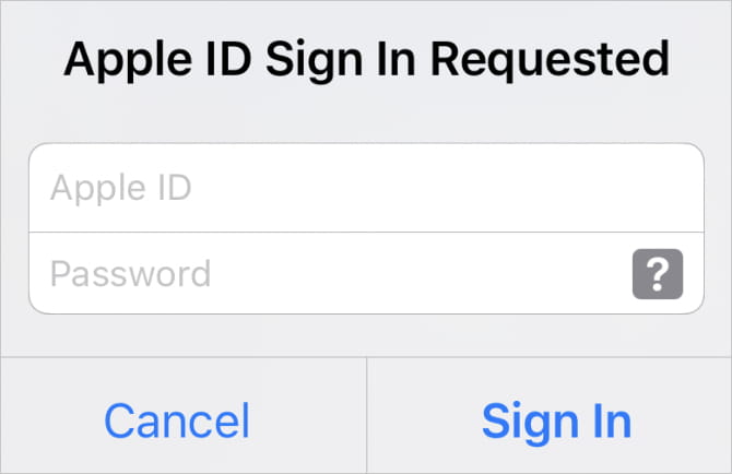 صورة لـ لم تتمكن من تنزيل التطبيقات على الـ iPhone الخاص بك؟ أفضل الحلول لتجربتها | Apple_Sign_In_window_for_iPhone_App_Store-D0SNZIfs-DzTechs