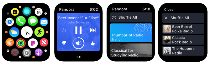 صورة لـ أفضل تطبيقات بث الموسيقى لمستخدمي Apple Watch | Apple_Watch_Streaming_Pandora-rc8JiJfs-DzTechs