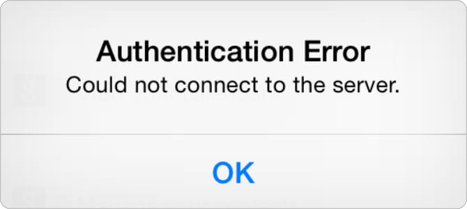 صورة لـ مشاكل iCloud الشائعة (وكيفية إصلاحها على iPhone أو iPad) | Authentication_Error_iPhone_alert-PFhmeJfs-DzTechs