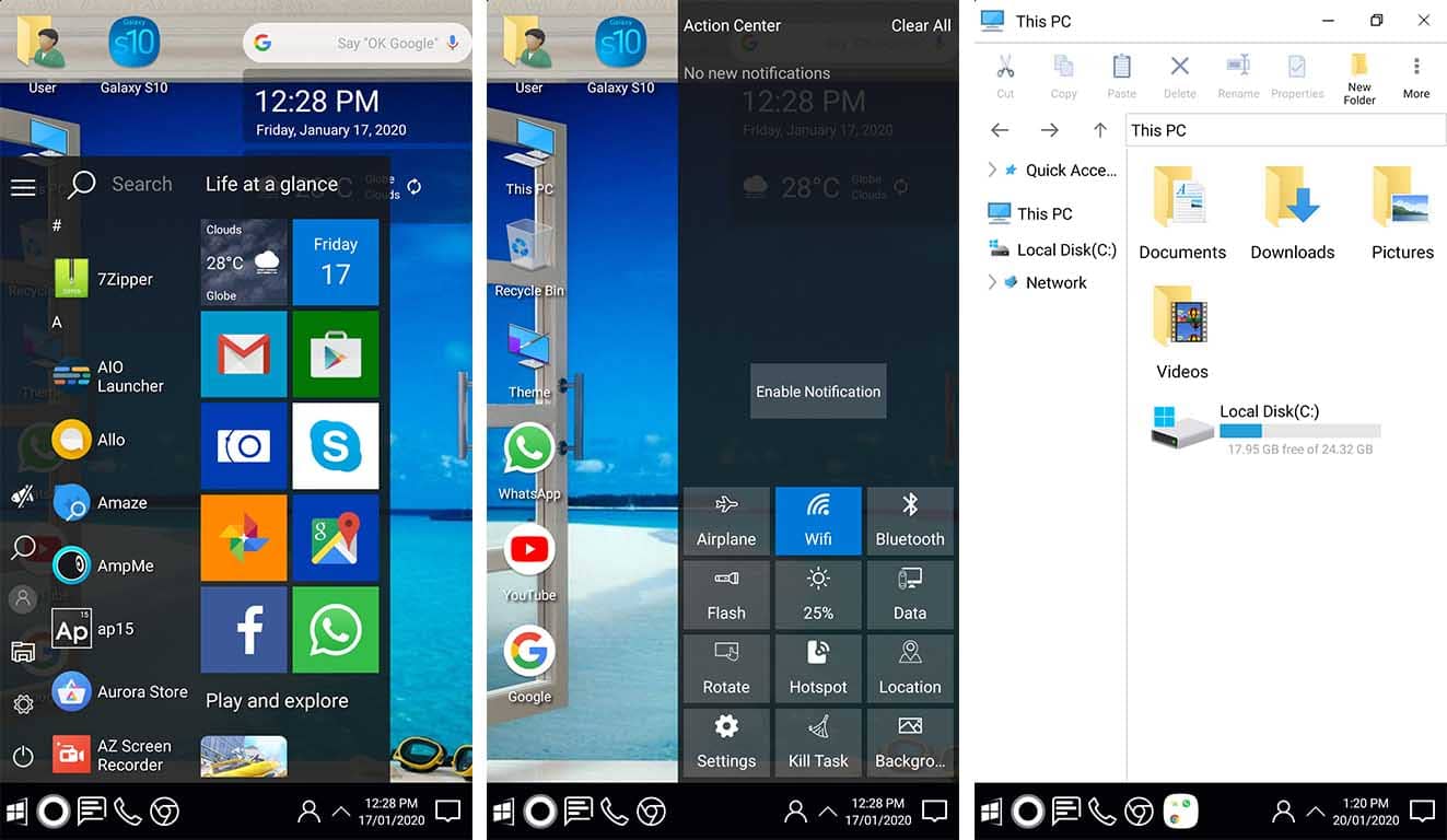 صورة لـ أفضل المُشغِّلات (Launcher) الفريدة لـ Android لعام 2023 | Computer_Launcher_-BzG3lKfs-DzTechs