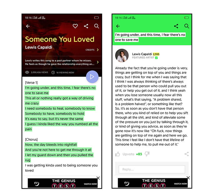 صورة لـ أفضل تطبيقات كلمات الأغاني لأجهزة Android و iOS | Genius-92AbFJfs-DzTechs