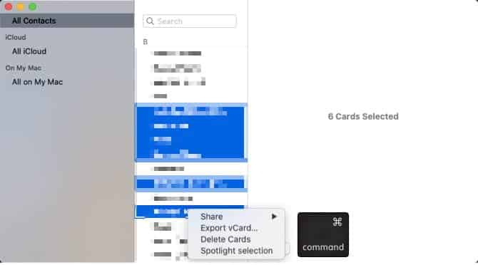 صورة لـ كيفية حذف جهات اتصال مُتعددة على الـ iPhone | Mac_Contacts_Delete-42niLJfs-DzTechs