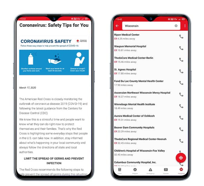 صورة لـ أهم التطبيقات حول فيروس كورونا للبقاء على اطلاع بتفشي الوباء | Red_Cross-NV72LPfs-DzTechs