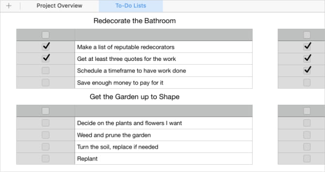 صورة لـ كيفية تنظيم حياتك مع Numbers على الـ Mac | To_Do_Lists_sheet_from_Project_Tracker_Spreadsheet_in_Numbers-nGKPZJfs-DzTechs