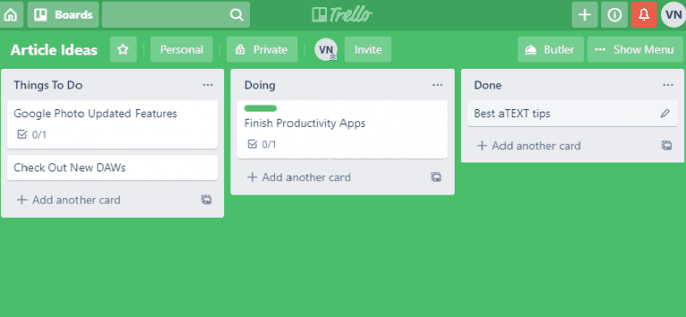 صورة لـ أفضل أدوات الإنتاجية للمدونين التي يتم استخدامها في سير العمل في DzTechs | Trello_1_768x355-bOYi2Jfs-DzTechs