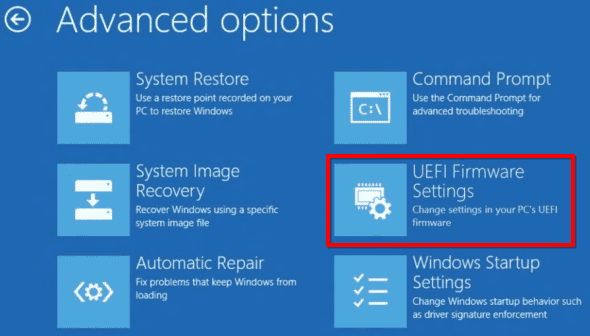 صورة لـ كيفية الوصول إلى BIOS على جهاز كمبيوتر يعمل بنظام Windows 8/10 | access_uefi_firmware_settings_in_windows_8-TYcsoJfs-DzTechs