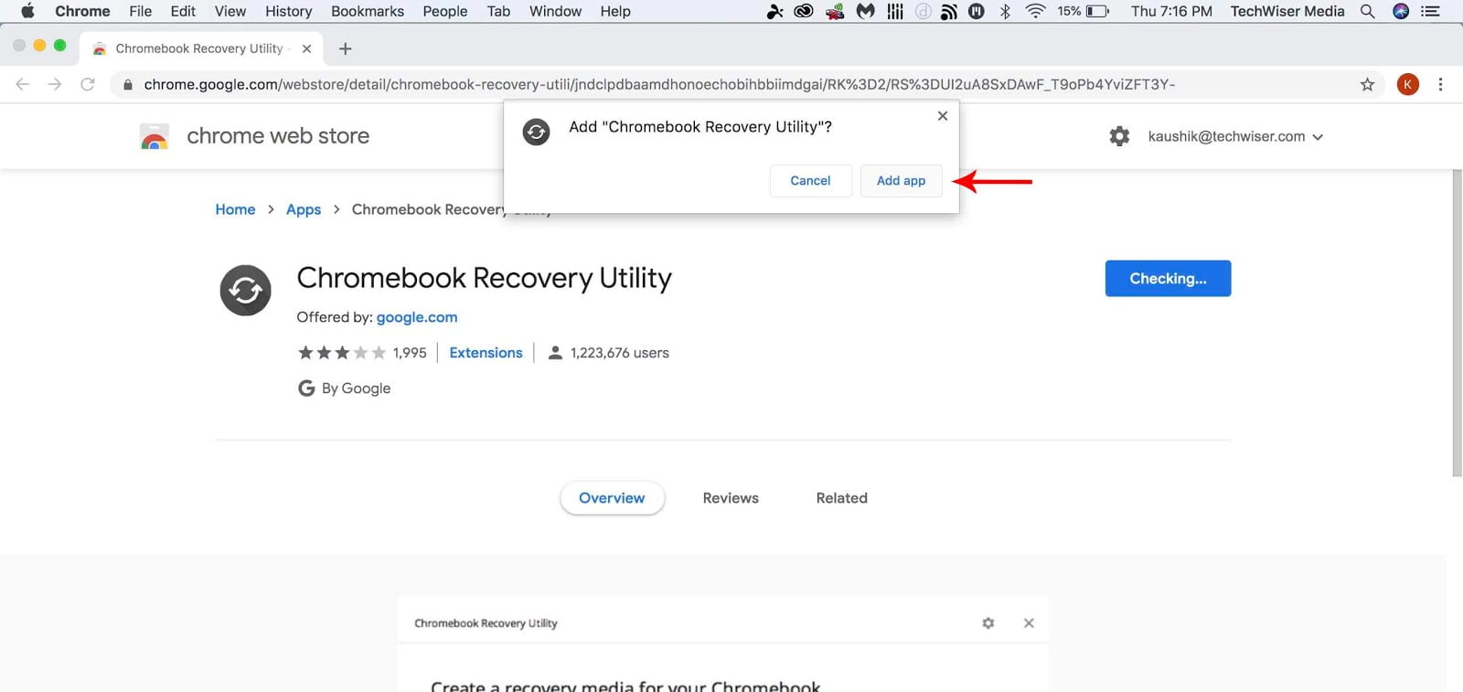 صورة لـ كيفية تثبيت Chrome OS على MacBook أو iMac | add_app_chrome_app-WGkKEJfs-DzTechs