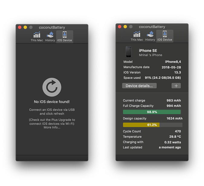 صورة لـ كيفية التحقق من صحة بطارية الـ iPhone أو الـ iPad الخاص بك | coconut-L7wp3Jfs-DzTechs