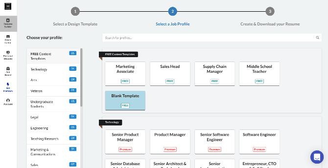 صورة لـ أفضل تطبيقات الويب المجانية لإنشاء سيرتك الذاتية الجميلة التي سيُعجب بها مدير التوظيف | free_resume_cv_building_tools_hiration-Y0tTuJfs-DzTechs
