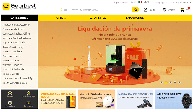 صورة لـ أفضل مواقع التسوق الصينية التي تشحن إلى جميع أنحاء العالم | gearbest_670x386-QPcM3Pfs-DzTechs