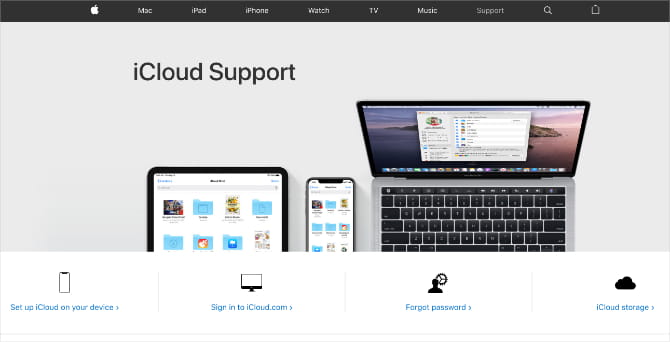 صورة لـ مشاكل iCloud الشائعة (وكيفية إصلاحها على iPhone أو iPad) | iCloud_Apple_Support_website-qIhmeJfs-DzTechs