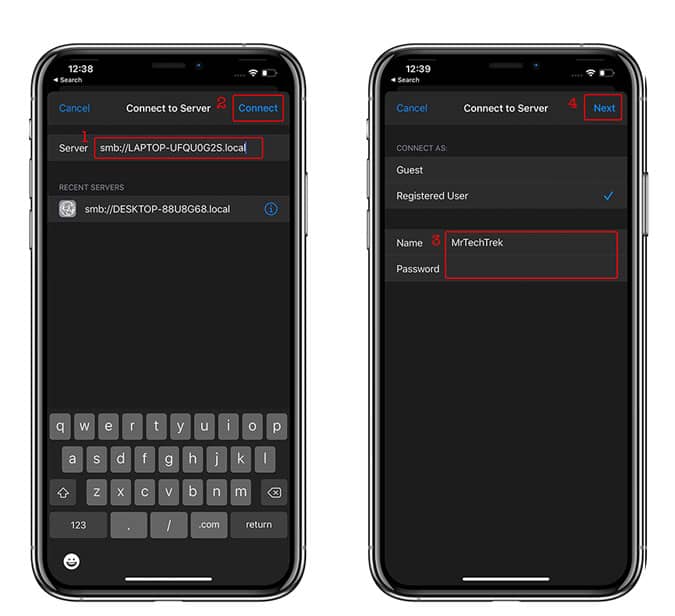 صورة لـ كيفية الوصول إلى مجلدات Windows المشتركة على iPhone و iPad | iphone_2-w7mw0Jfs-DzTechs