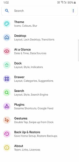 صورة لـ كيفية جعل Samsung One UI تبدو مثل واجهة Stock Android | lawnchair_settings-Yi692Jfs-DzTechs