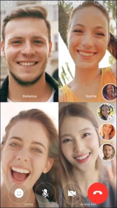 صورة لـ أفضل تطبيقات مكالمات الفيديو الجماعية لنظام Android | line_group_video_call-T9YMoQfs-DzTechs