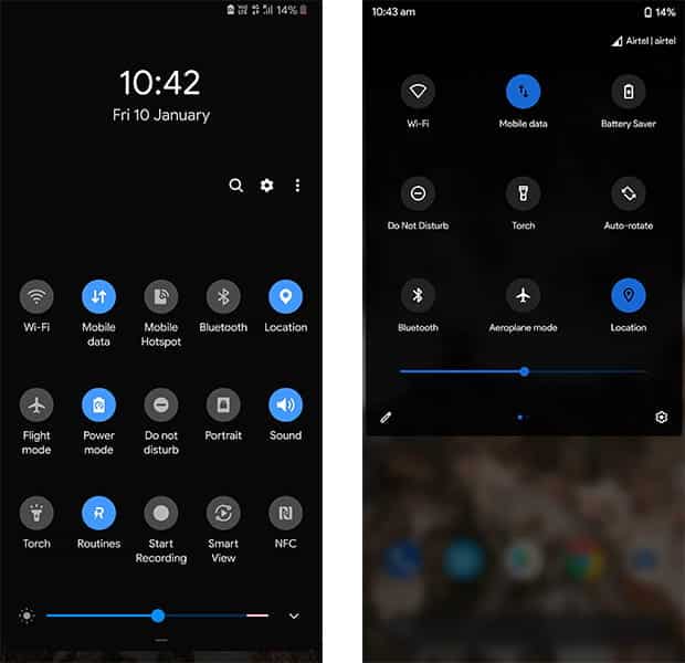 صورة لـ كيفية جعل Samsung One UI تبدو مثل واجهة Stock Android | power_shade_notifications-rl692Jfs-DzTechs