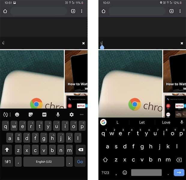 صورة لـ كيفية جعل Samsung One UI تبدو مثل واجهة Stock Android | samsung_leyboard_Gboard-Uu692Jfs-DzTechs
