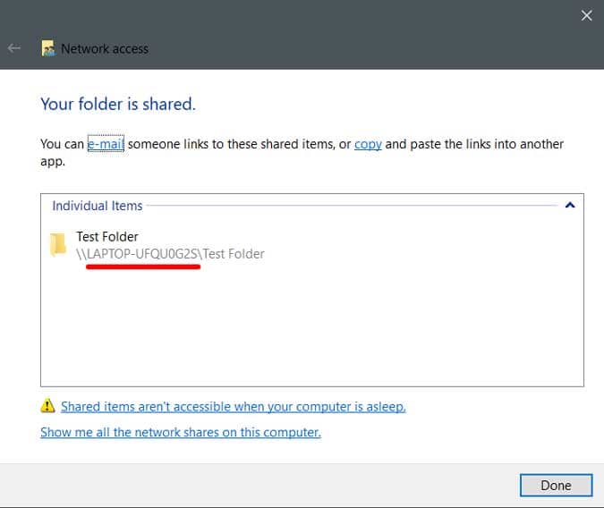 صورة لـ كيفية الوصول إلى مجلدات Windows المشتركة من Mac؟ | shared_and_path_hostname-H6dr0Jfs-DzTechs