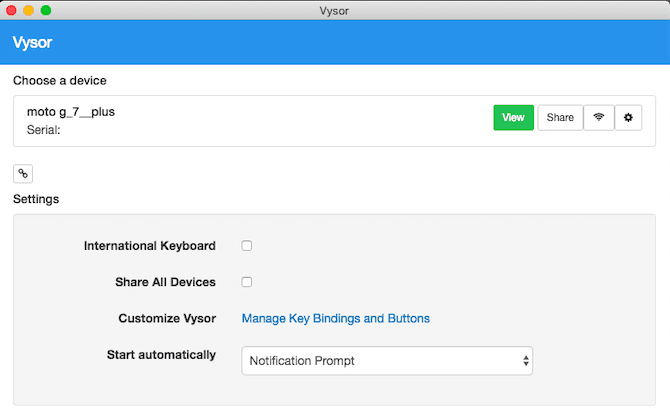 صورة لـ هل يمكنني التحكم في هاتف Android الخاص بي من الكمبيوتر؟ | vysor_config-c7UpYIfs-DzTechs