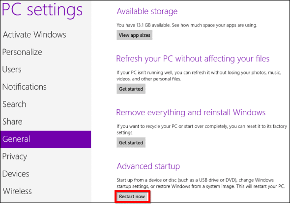 صورة لـ كيفية الوصول إلى BIOS على جهاز كمبيوتر يعمل بنظام Windows 8/10 | windows_8_advanced_startup_menu-lTcsoJfs-DzTechs