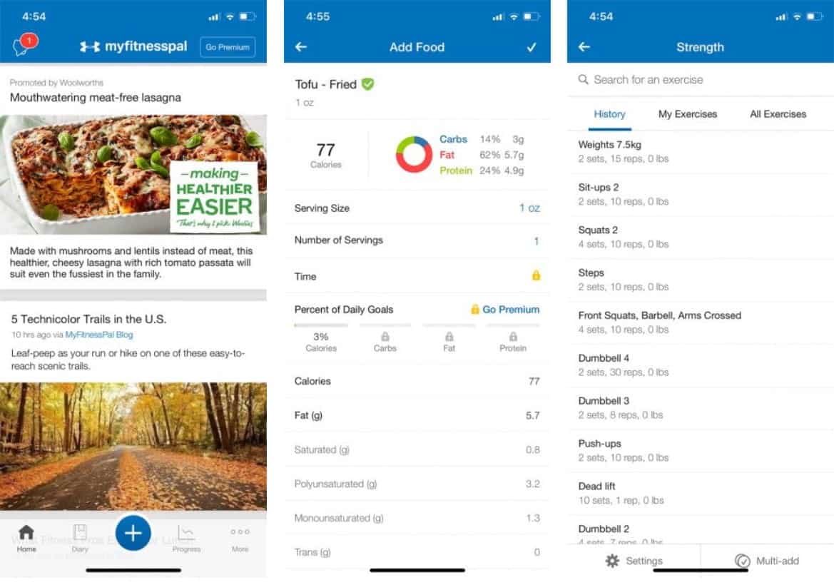 صورة لـ أفضل تطبيقات اللياقة البدنية المجانية لأجهزة iPhone من أجل أن تُبصح نشطًا أكثر | 10._MyFitnessPal-HwePCSfs