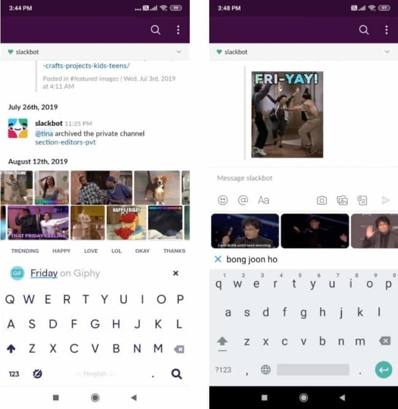 صورة لـ أفضل تطبيقات لوحة مفاتيح GIF للرسائل النصية والرموز التعبيرية على Android | 2._Fleksy_and_Tenor-73wnlRfs-DzTechs