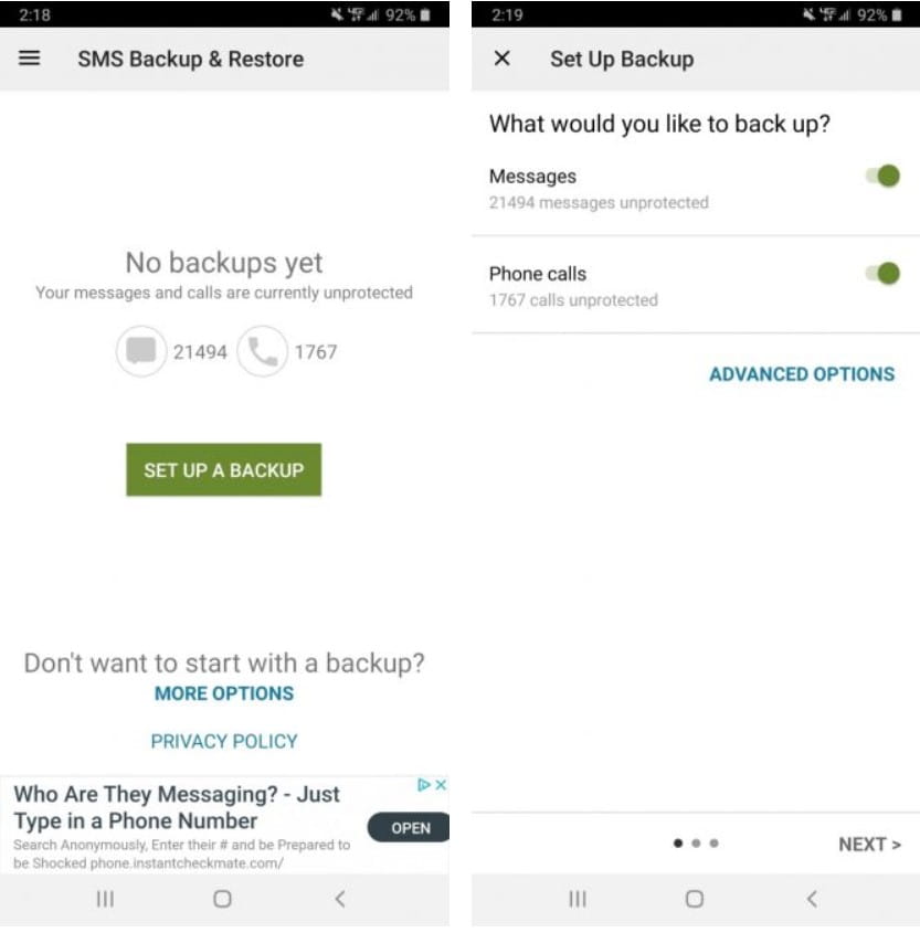 صورة لـ كيفية عمل نسخة احتياطية من الرسائل النصية واستعادتها ونقلها إلى هاتف Android جديد | 2._SMS_Backup-YzrAERfs-DzTechs