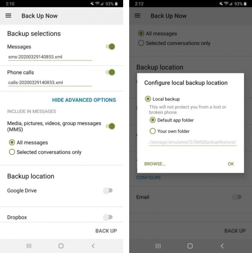 صورة لـ كيفية عمل نسخة احتياطية من الرسائل النصية واستعادتها ونقلها إلى هاتف Android جديد | 2._SMS_Backup2-T1rAERfs-DzTechs