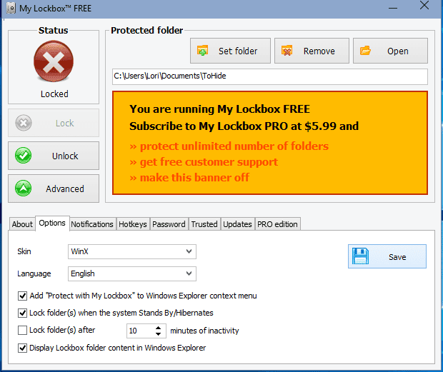 صورة لـ كيفية إخفاء الملفات والمجلدات ومحركات الأقراص في Windows 10 | 25_My_Lockbox-dhOFsSfs-DzTechs