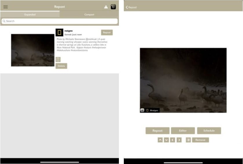 صورة لـ أفضل تطبيقات إعادة النشر على Instagram لأجهزة Android و iPhone | 3._Sepia_Software25E225802599s_Repost_for_Instagram-YzA9JRfs-DzTechs