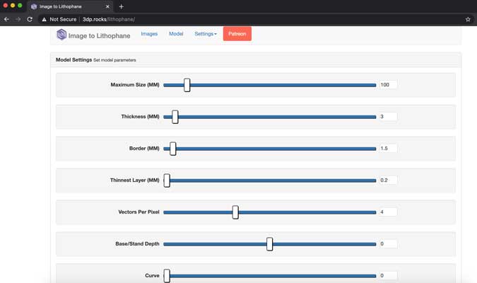 صورة لـ أفضل الطرق لإنشاء نموذج الليثوفان ثلاثي الأبعاد المطبوع الخاص بك | 3dp-settings-DzTechs