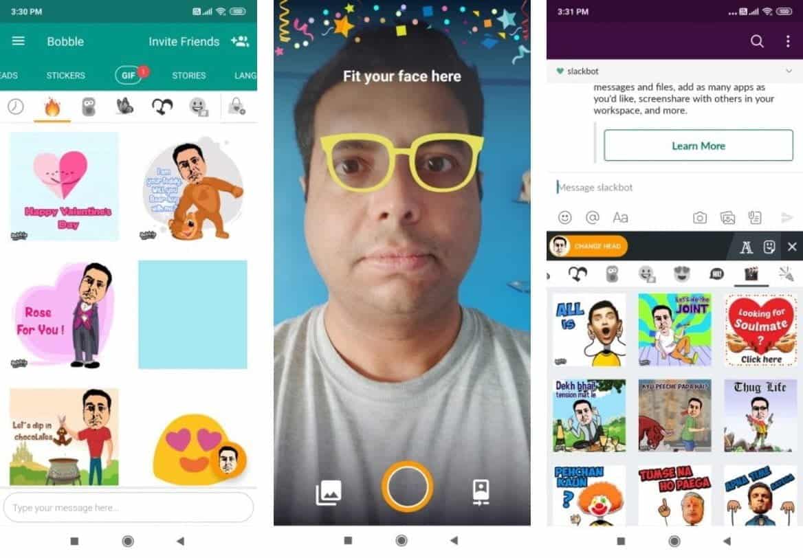 صورة لـ أفضل تطبيقات لوحة مفاتيح GIF للرسائل النصية والرموز التعبيرية على Android | 4._Bobble-49wnlRfs-DzTechs