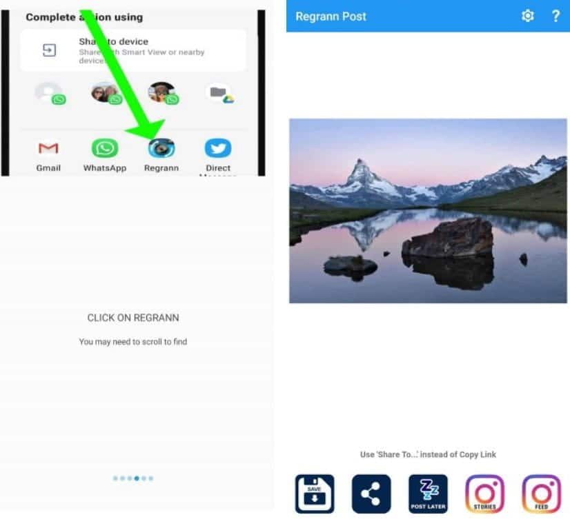 صورة لـ أفضل تطبيقات إعادة النشر على Instagram لأجهزة Android و iPhone | 4._Repost_for_Instagram_25E225802593_Regrann-Z2A9JRfs-DzTechs