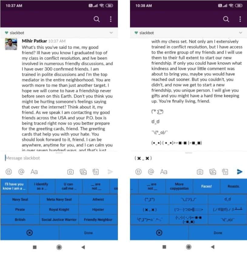 صورة لـ أفضل تطبيقات لوحة مفاتيح GIF للرسائل النصية والرموز التعبيرية على Android | 5._Copypasta-Y7wnlRfs-DzTechs