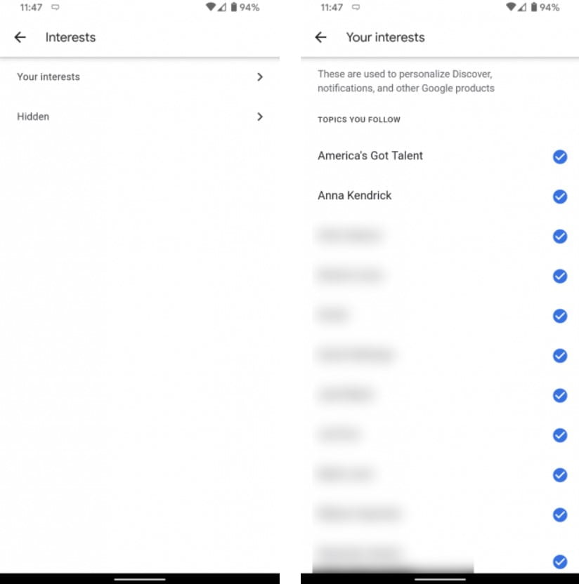 صورة لـ ما هي Google Discover؟ كيفية الإستفادة من موجز Google على Android بشكل مثالي | Add_or_Remove_Interests1-WTlmASfs-DzTechs
