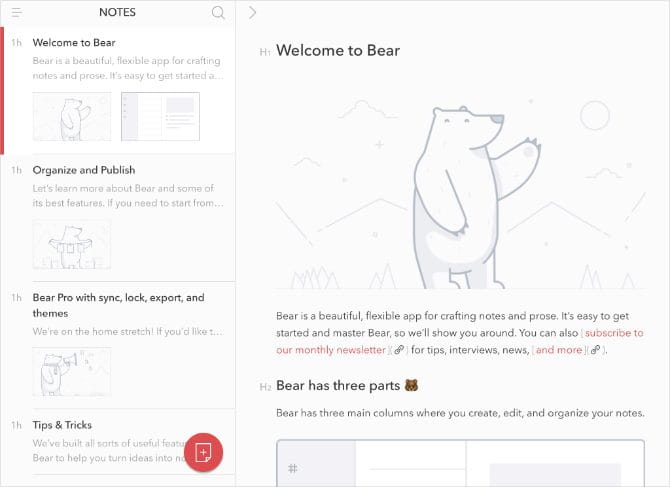 صورة لـ التطبيقات المُميزة لمعالجة الكلمات على الـ iPad: تحسين إنتاجيتك وإبداعك | Bear_Welcome_notes_on_iPad_670x487-4VFKBSfs-DzTechs
