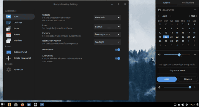 صورة لـ أفضل بيئات سطح المكتب لنظام التشغيل Linux | BestLinuxDesktopEnvironments_Budgie_Desktop-pobOzTfs-DzTechs