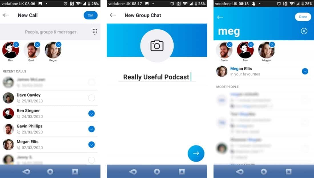 صورة لـ كيفية استخدام Skype على أجهزة Android و iOS للمُبتدئين | Call_Groups_With_Skype_on_Your_Phone-BMJQORfs-DzTechs