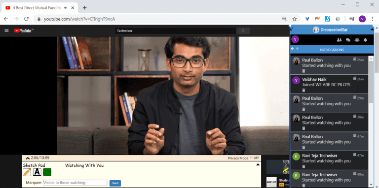 صورة لـ كيفية مشاهدة YouTube مع أصدقائك في الوقت الفعلي على سطح المكتب والهاتف | Discussion_Bar_768x382-sZSLvRfs-DzTechs