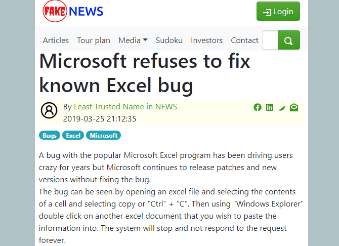 صورة لـ أفضل النصائح لاكتشاف وتجنب (نشر) الأخبار المزيفة أثناء الأزمات | Fake_News_Website_670x486-ZvGW0Sfs-DzTechs